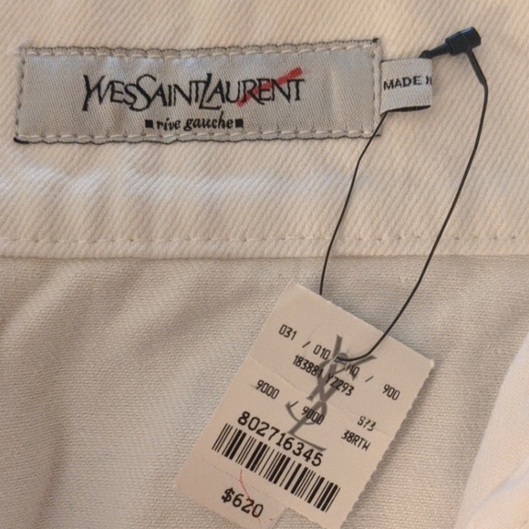Yves St. Laurent denim skirt, size 38 (6) - Picture 6 of 6
